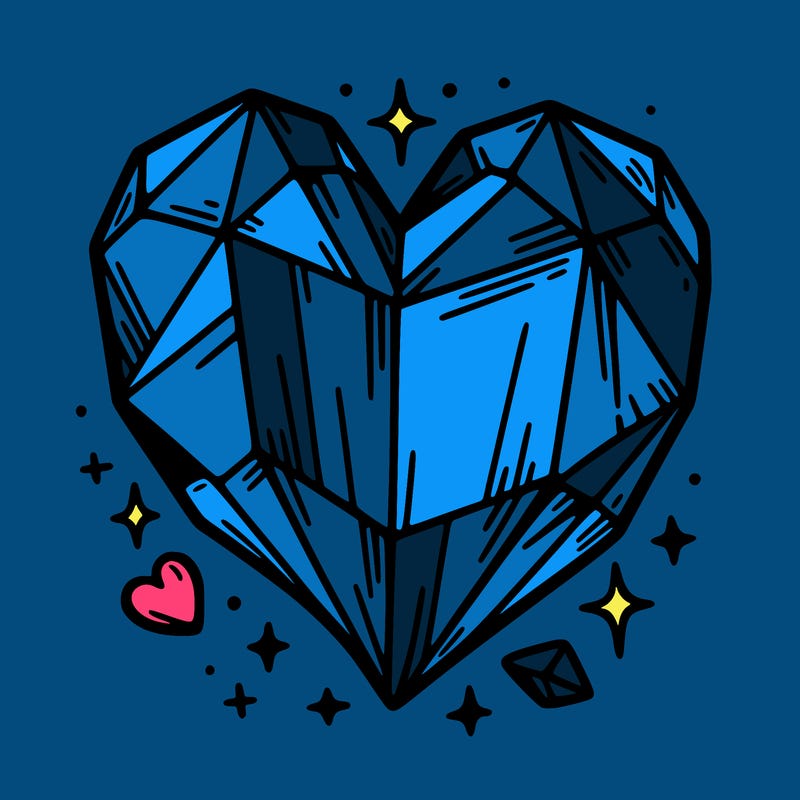 crystal heart