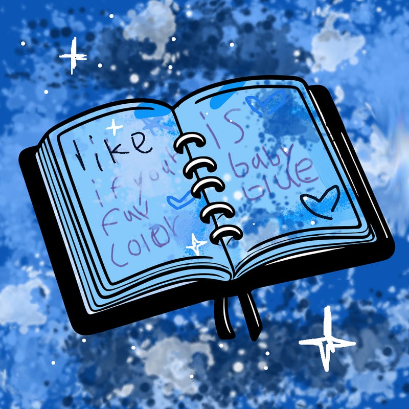 open note book blank