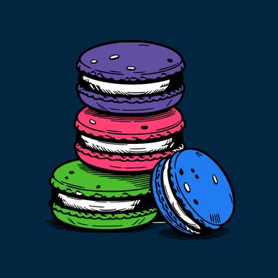 stack of macarons