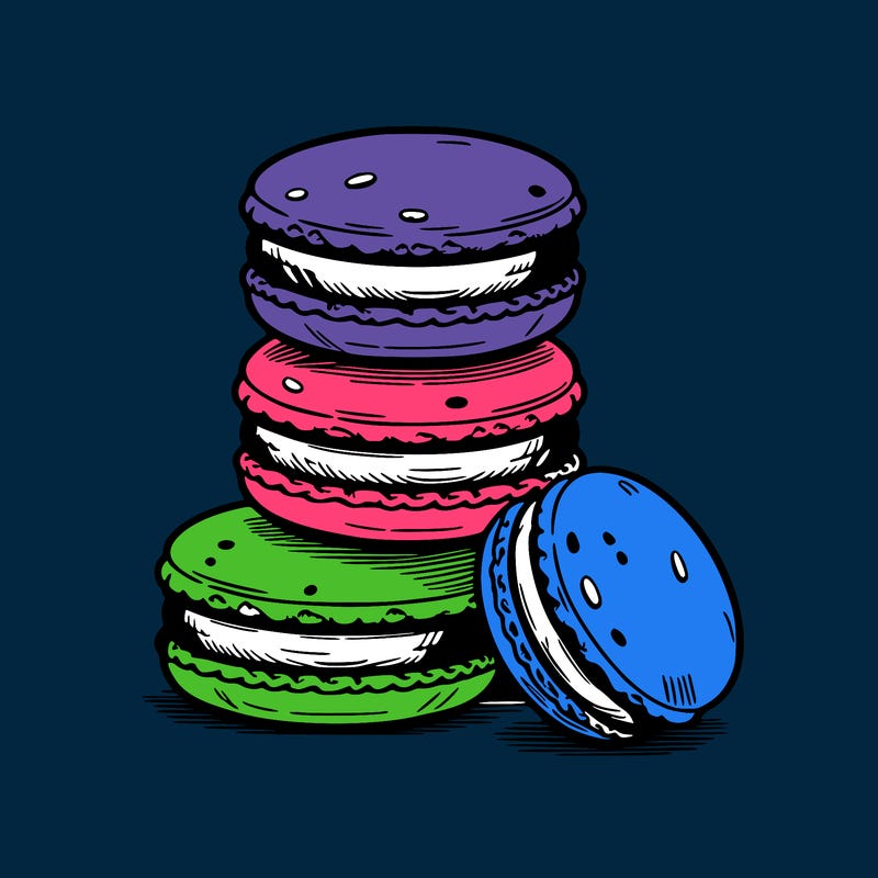 stack of macarons