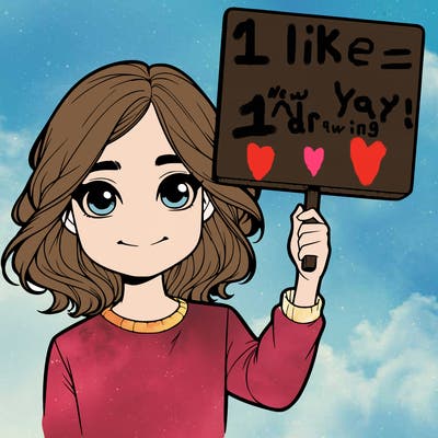 realistic girl holding up a sign