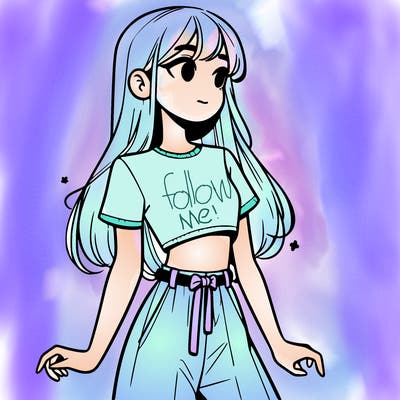 girl in a cute crop top