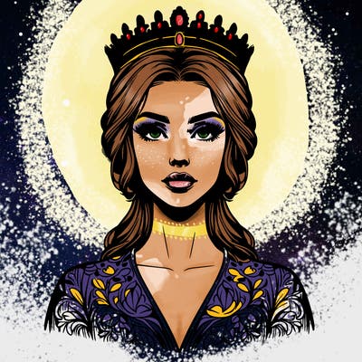 realistic beautiful queen