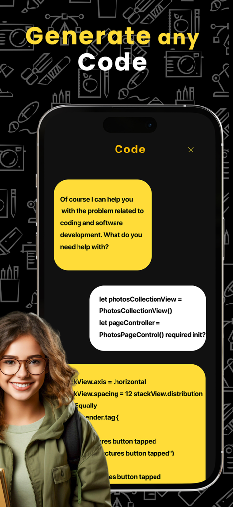 AI Math - Homework Helper - AI homework helper app generating programming code for a student