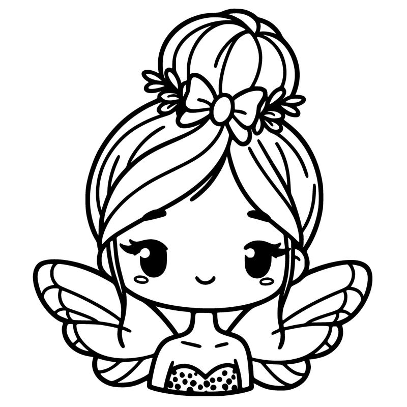 girl with bun and butterfly wing hair band