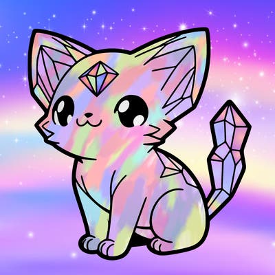crystal kitten