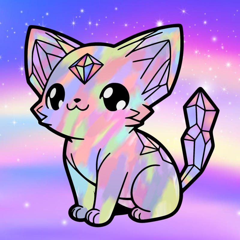 crystal kitten