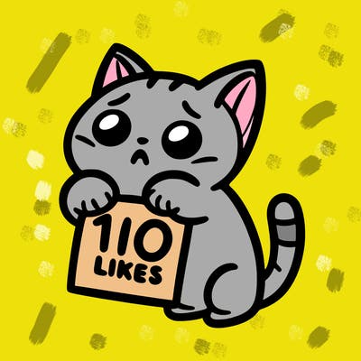 a cat begging for 10 likes