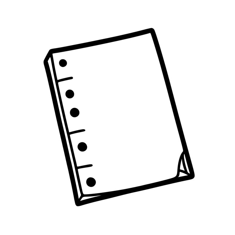 blank paper with nothing