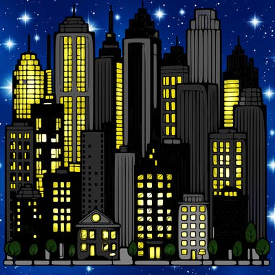 a city with skyscrapers