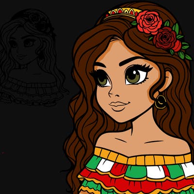 beautiful hispanic girl