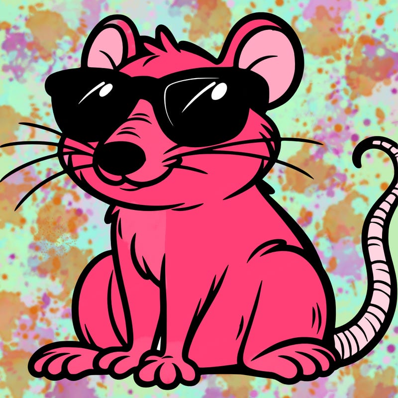 rat wearing sunglasses