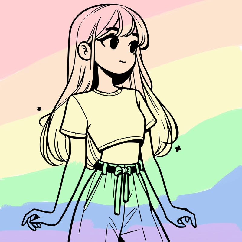 girl in a cute crop top