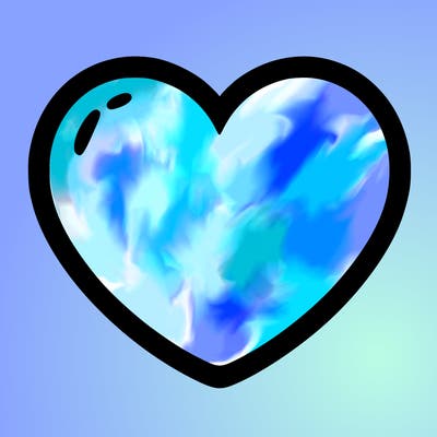 a blank heart