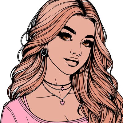 detailed realistic girl