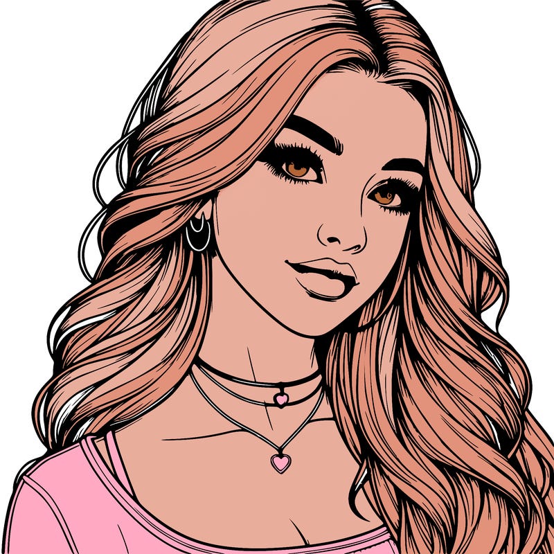 detailed realistic girl