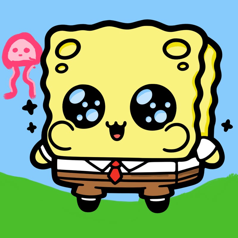 baby sponge bob kawaii