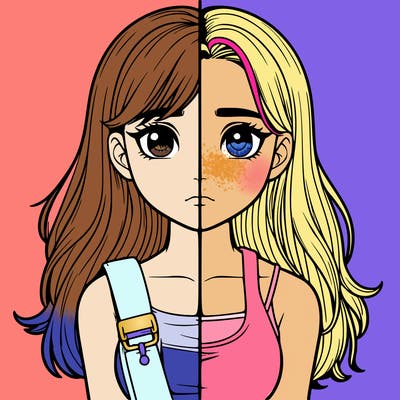 realistic girl split