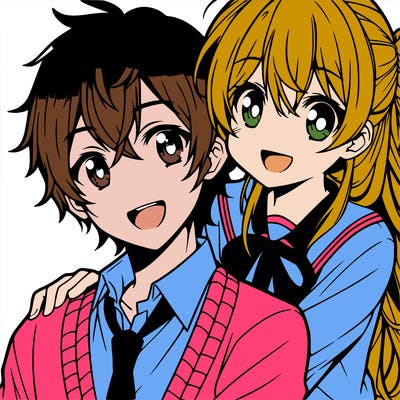 anime boy and girl
