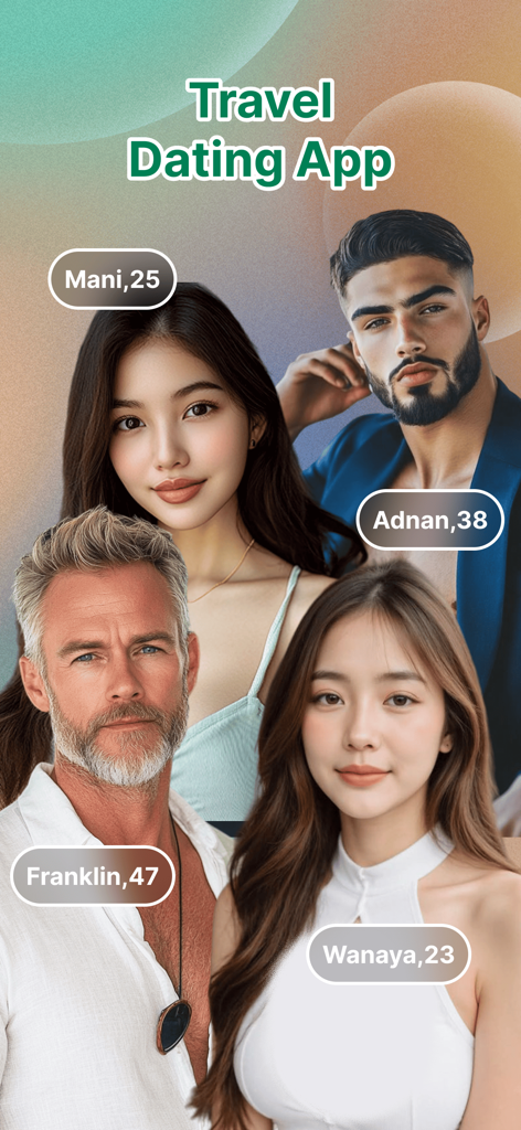 Higo: Local Meet Global - Profiles of diverse men and women on the Higo travel dating app interface