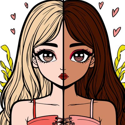 realistic girl split