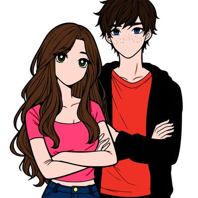 realistic girl with a boyfriend