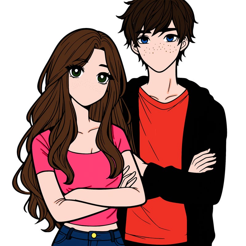 realistic girl with a boyfriend