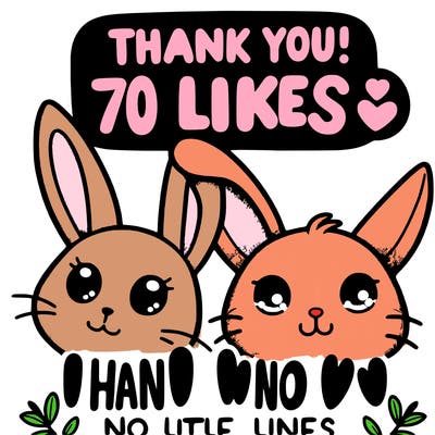 thank you for 70 likes