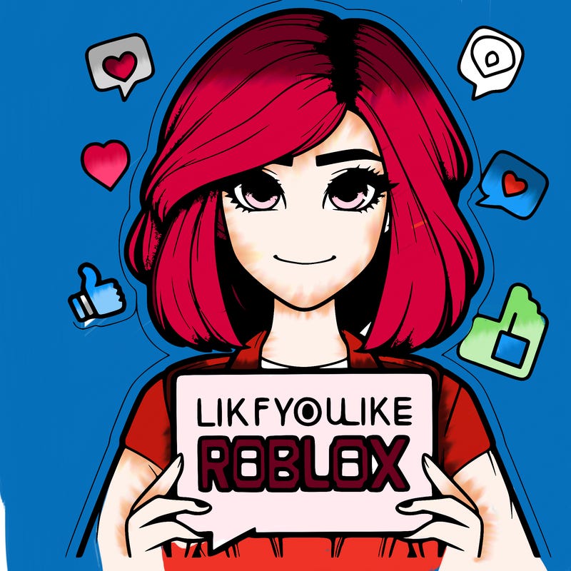 realistic girl saying like if you like roblox