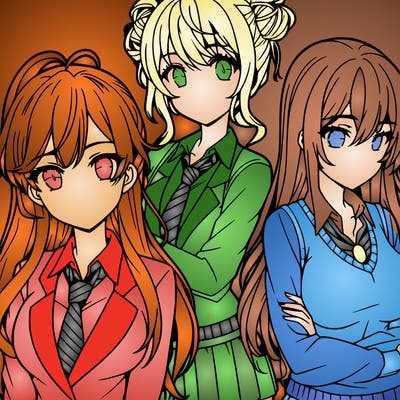 anime girls teenagers