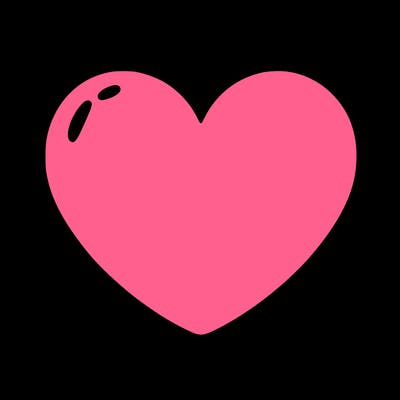 a blank heart