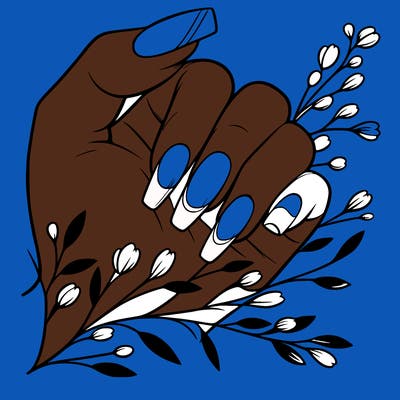 nails with french tip