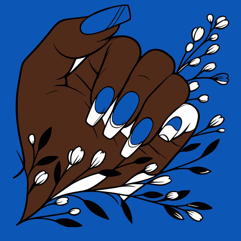 nails with french tip