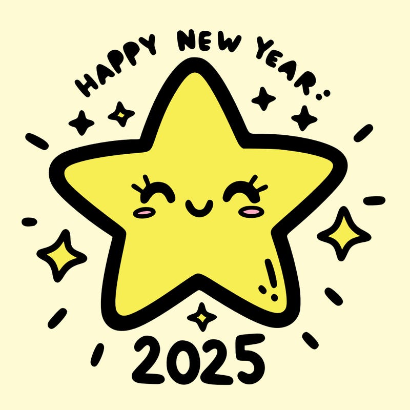 happy new year 2025 star wish