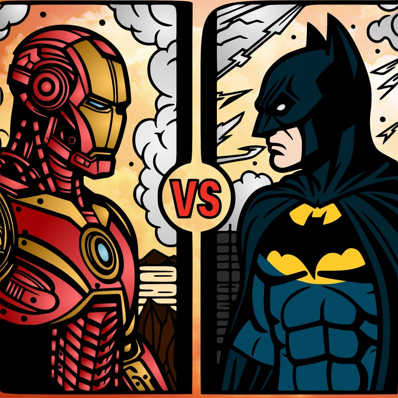 iron man fighting batman