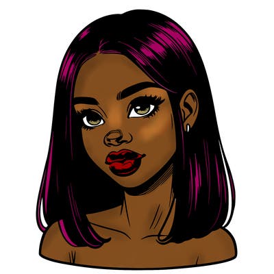 realistic black girl