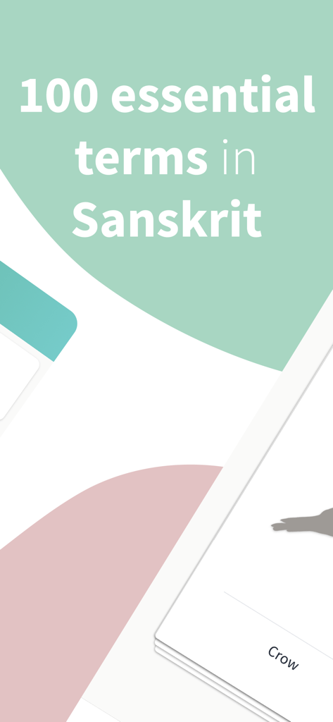 Hey Asana - Screen from the Hey Asana app featuring text about 100 essential Sanskrit terms for yoga