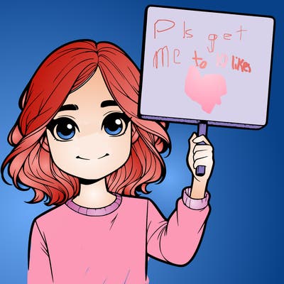 realistic girl holding up a sign