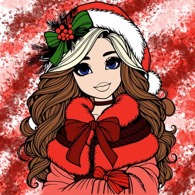 christmas girl realistic