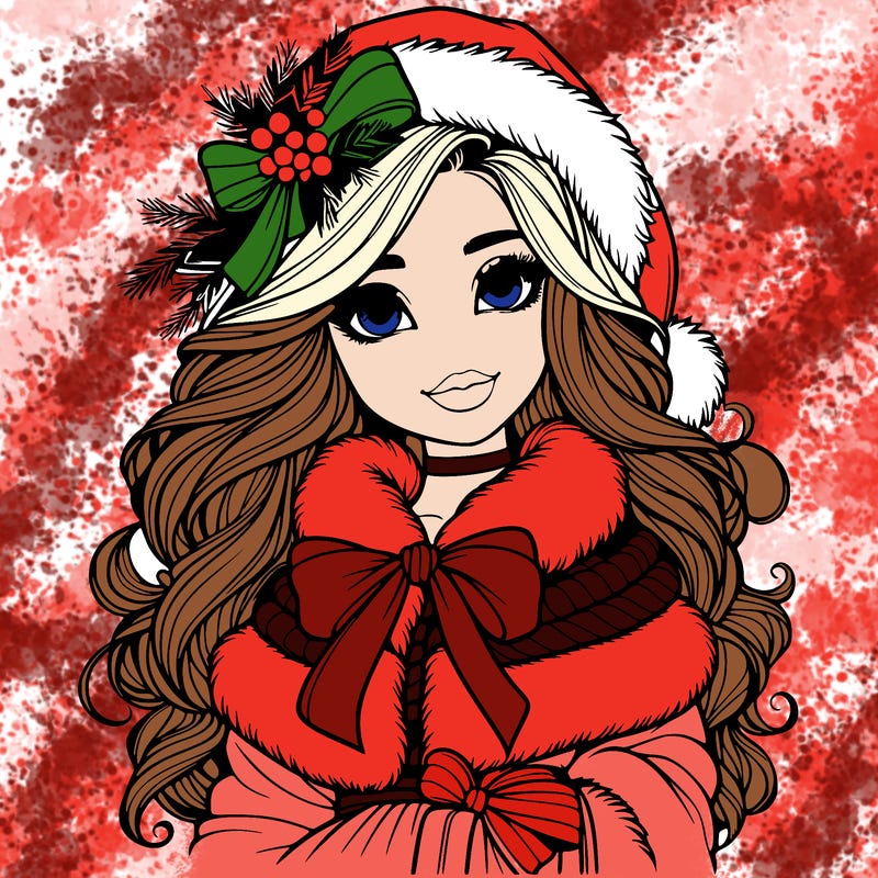 christmas girl realistic