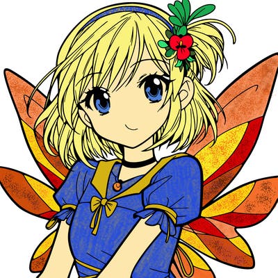 manga teen girl fairy