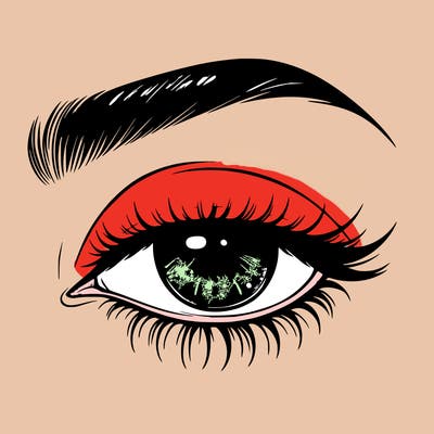 eye closed realistic