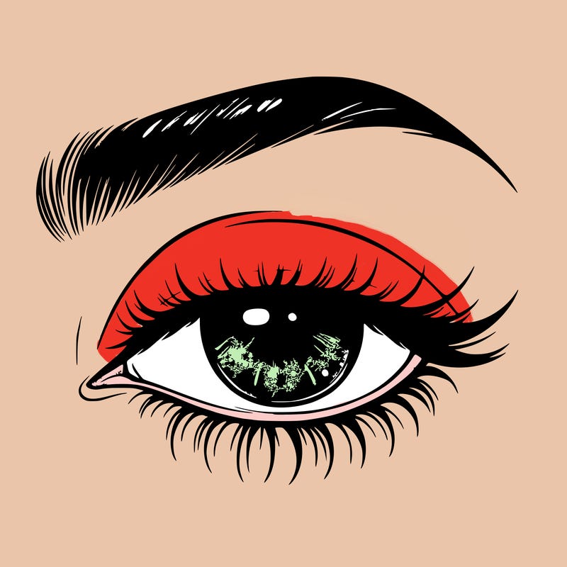 eye closed realistic