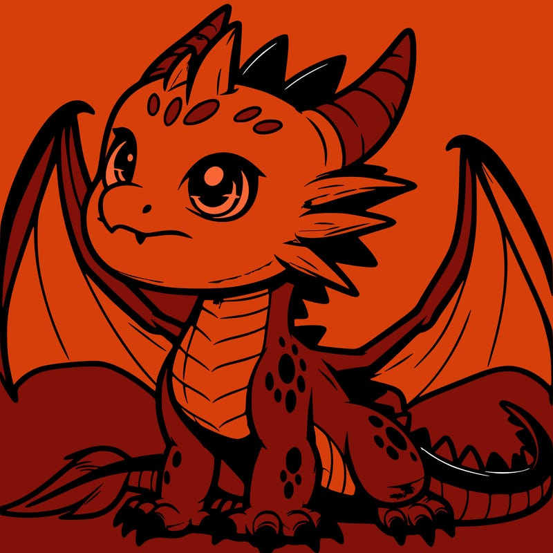 fierce baby night dragon