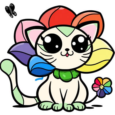 flower cat