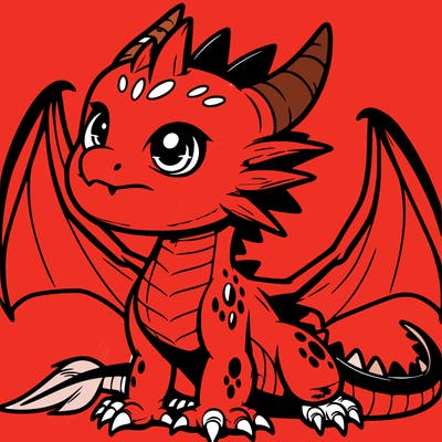 fierce baby night dragon