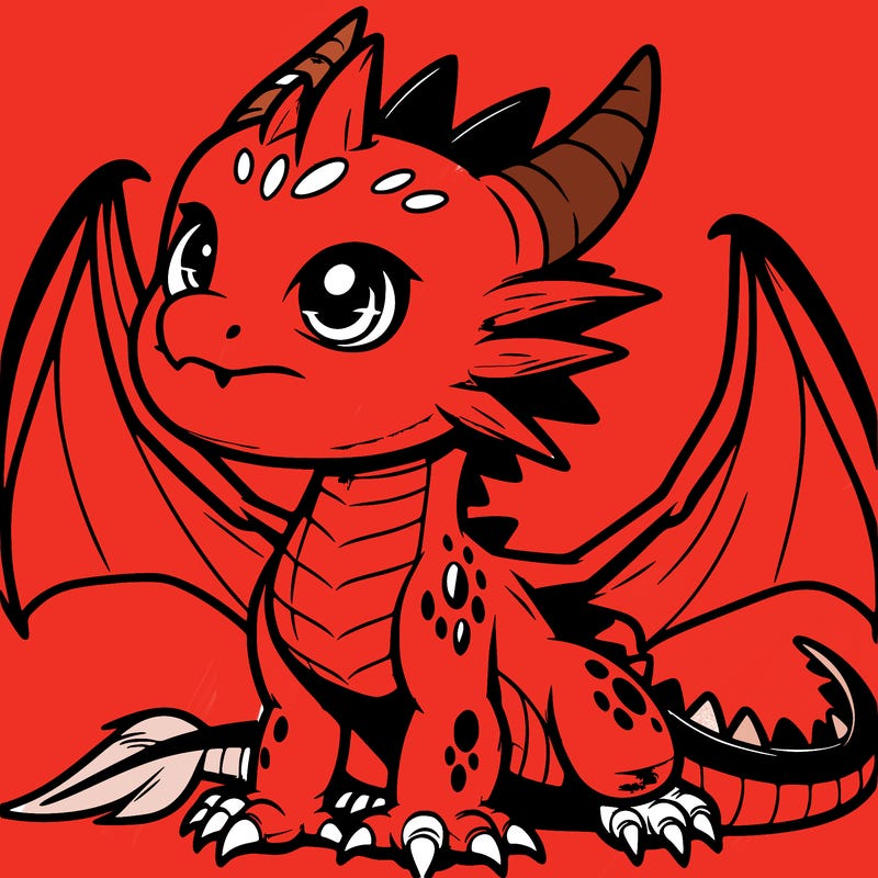 fierce baby night dragon