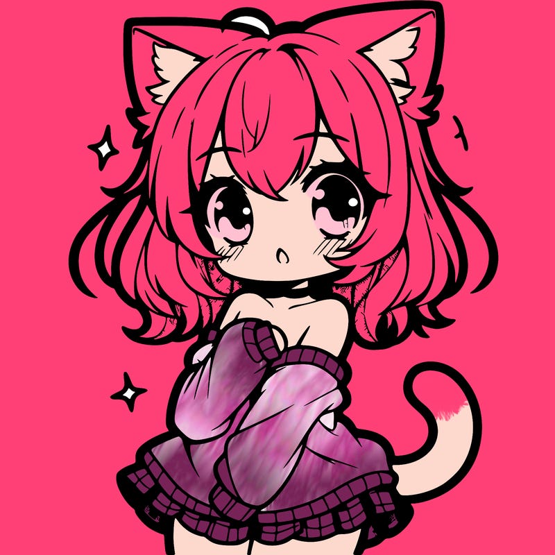 cute anime cat girl