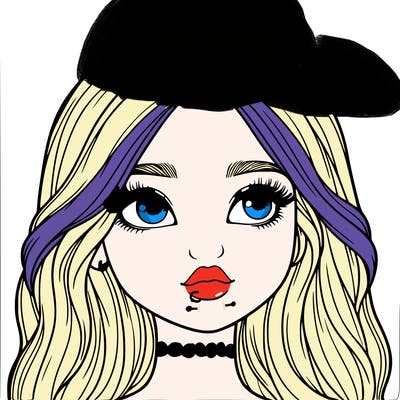 a realistic girl with a crown on