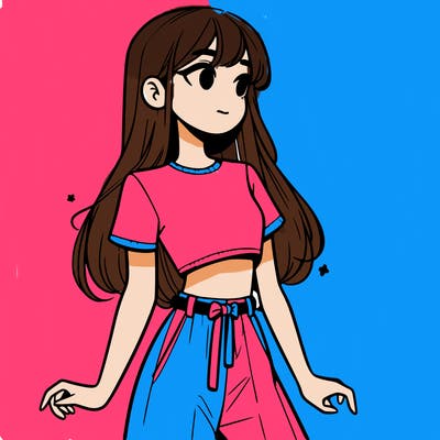 girl in a cute crop top